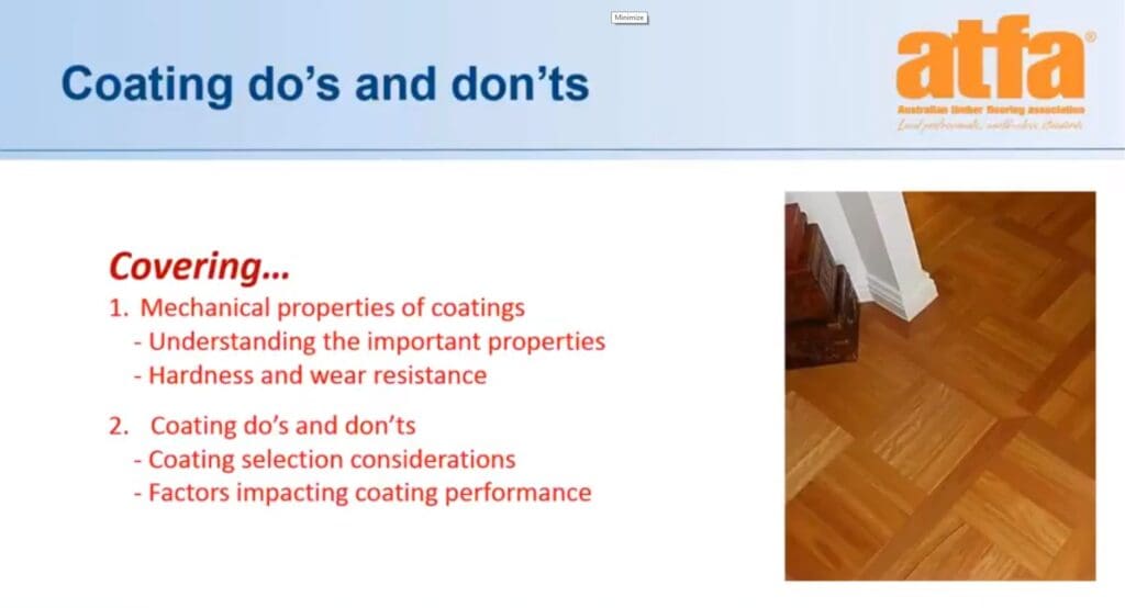 Module 06 – Coating do’s and don’t’s - ATFA