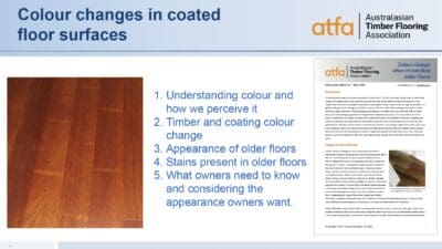 Module 29 – Colour changes in coated floors