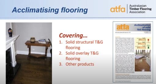 Module 30 - Acclimatising Floors