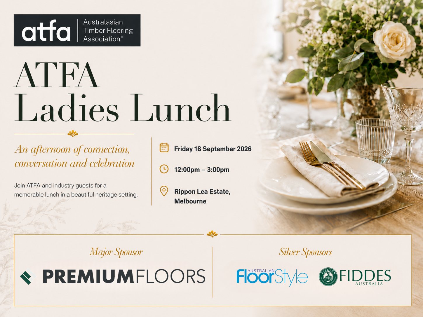 ATFA Women in Flooring Lunch (18/9/26) - ATFA